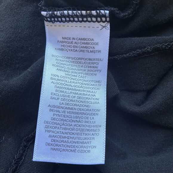 Polo Ralph Lauren Long Sleeve Crew Neck Men Large Black Shirt Minimalist Classic - Picture 5 of 10